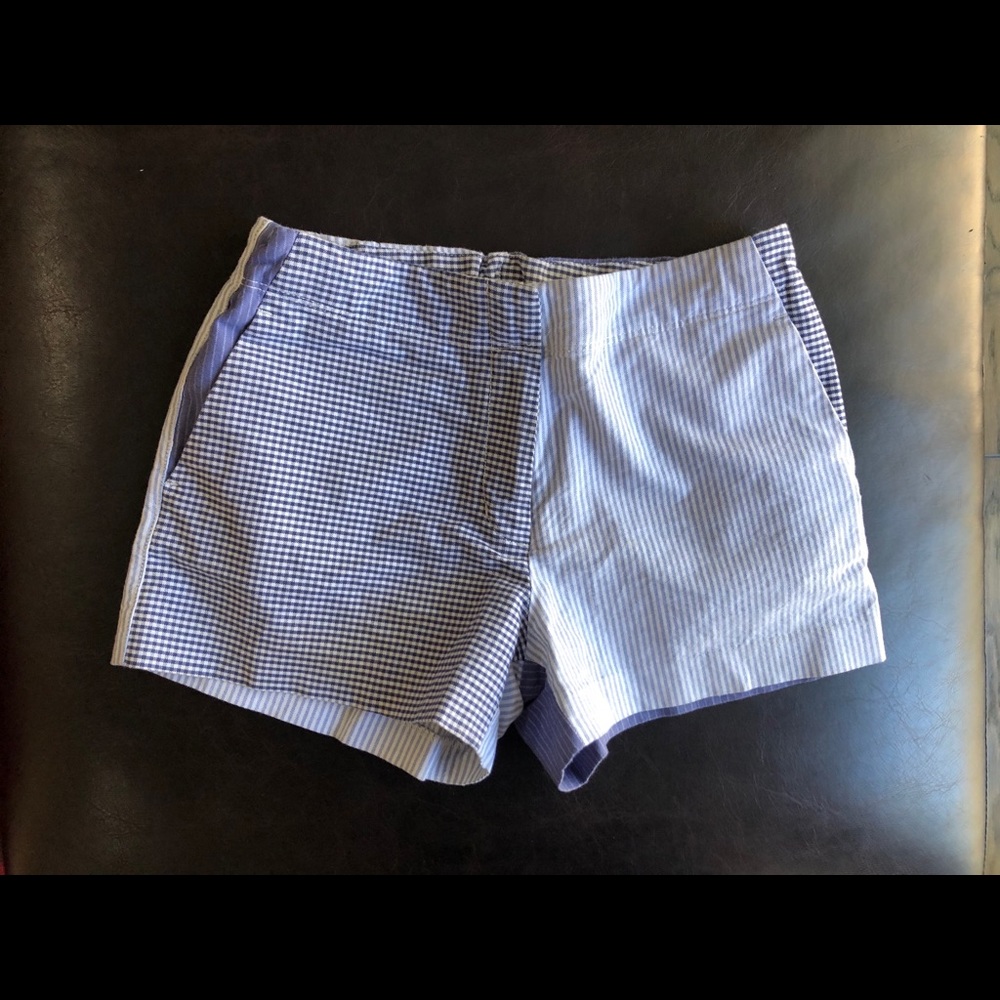 Multi-Pattern Linen Shorts Size 14